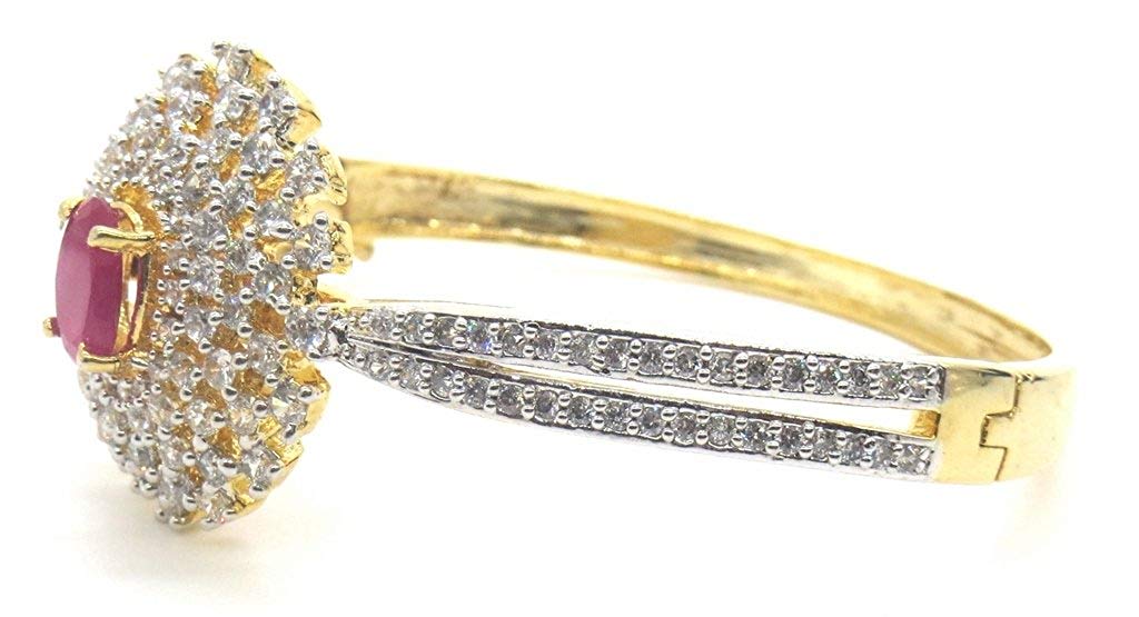 Jewelshingar Jewellery Shingar Jewellery Silver Gold Plated Bracelets for Women (45247-bcad)