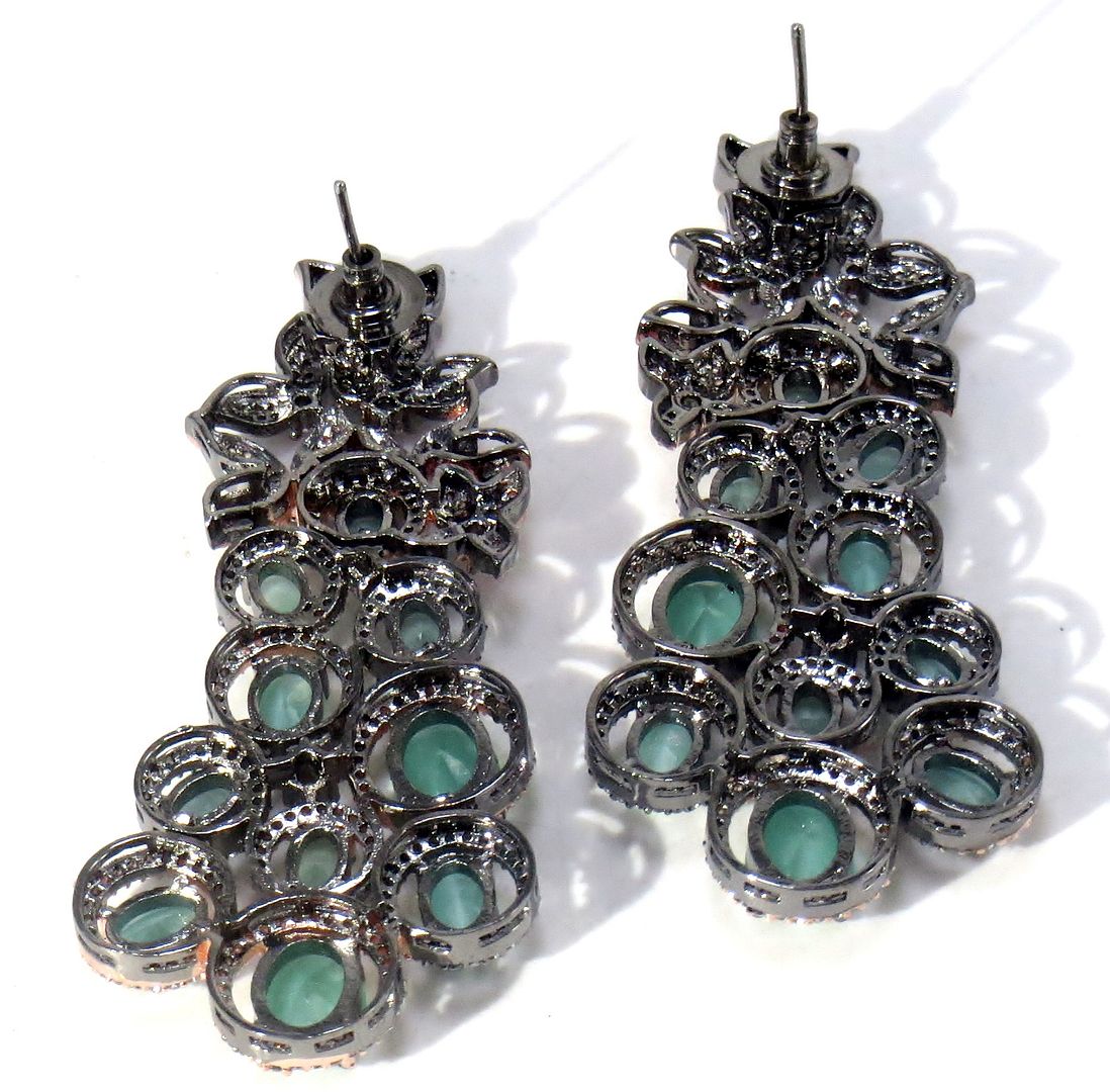 Jewelshingar Jewellery Victorian Plated Diamond Earring For Women ( 62171EAD )