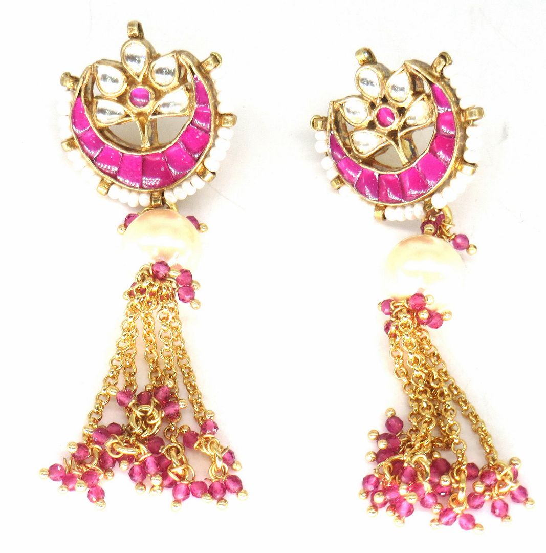 Jewelshingar Jewellery Gold Plated Diamond Earrings For Women ( 62540ACE )