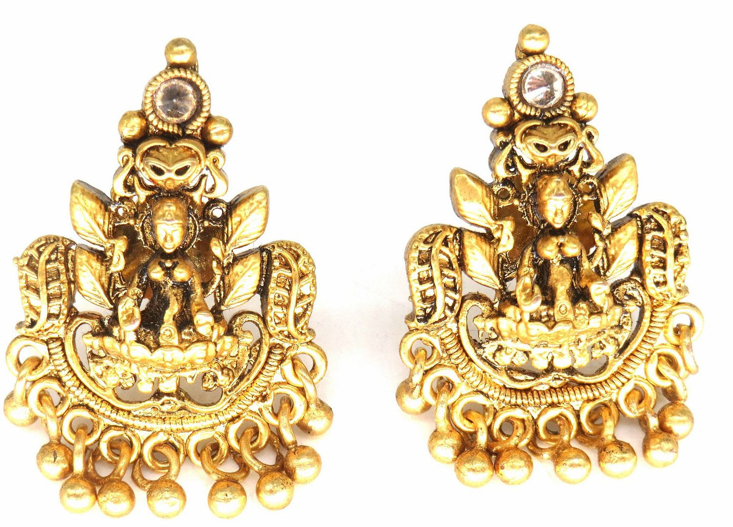 Jewelshingar Jewellery Gold Plated Diamond Earrings For Women ( 62545EAD )
