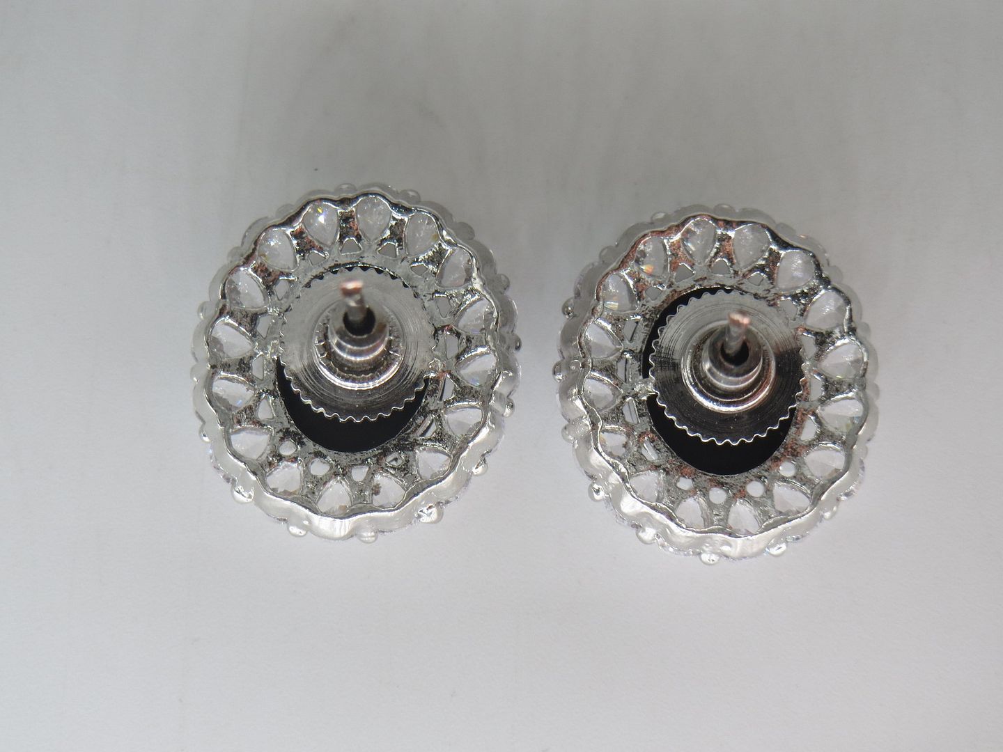 Jewelshingar Jewellery Silver Plated Diamond Earrings For Women ( 62576GJT )