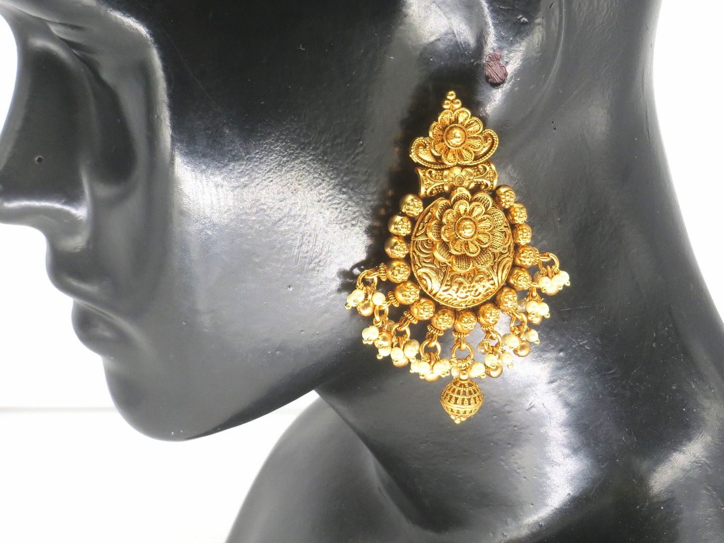 Jewelshingar Jewellery Gold Plated Diamond Earrings For Women ( 62689PED )