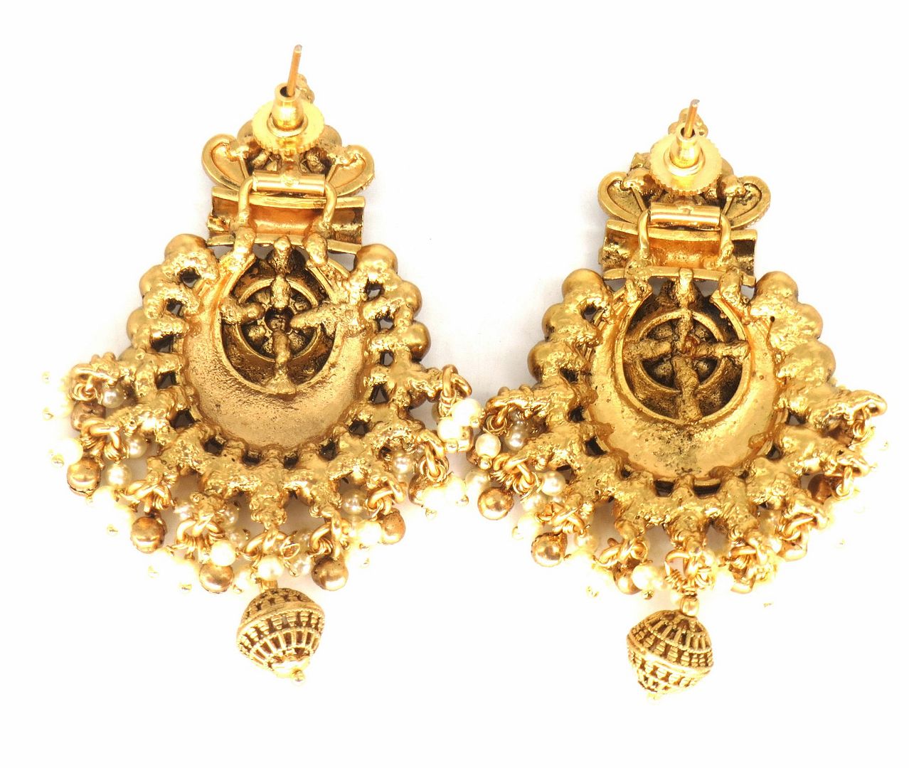 Jewelshingar Jewellery Gold Plated Diamond Earrings For Women ( 62689PED )