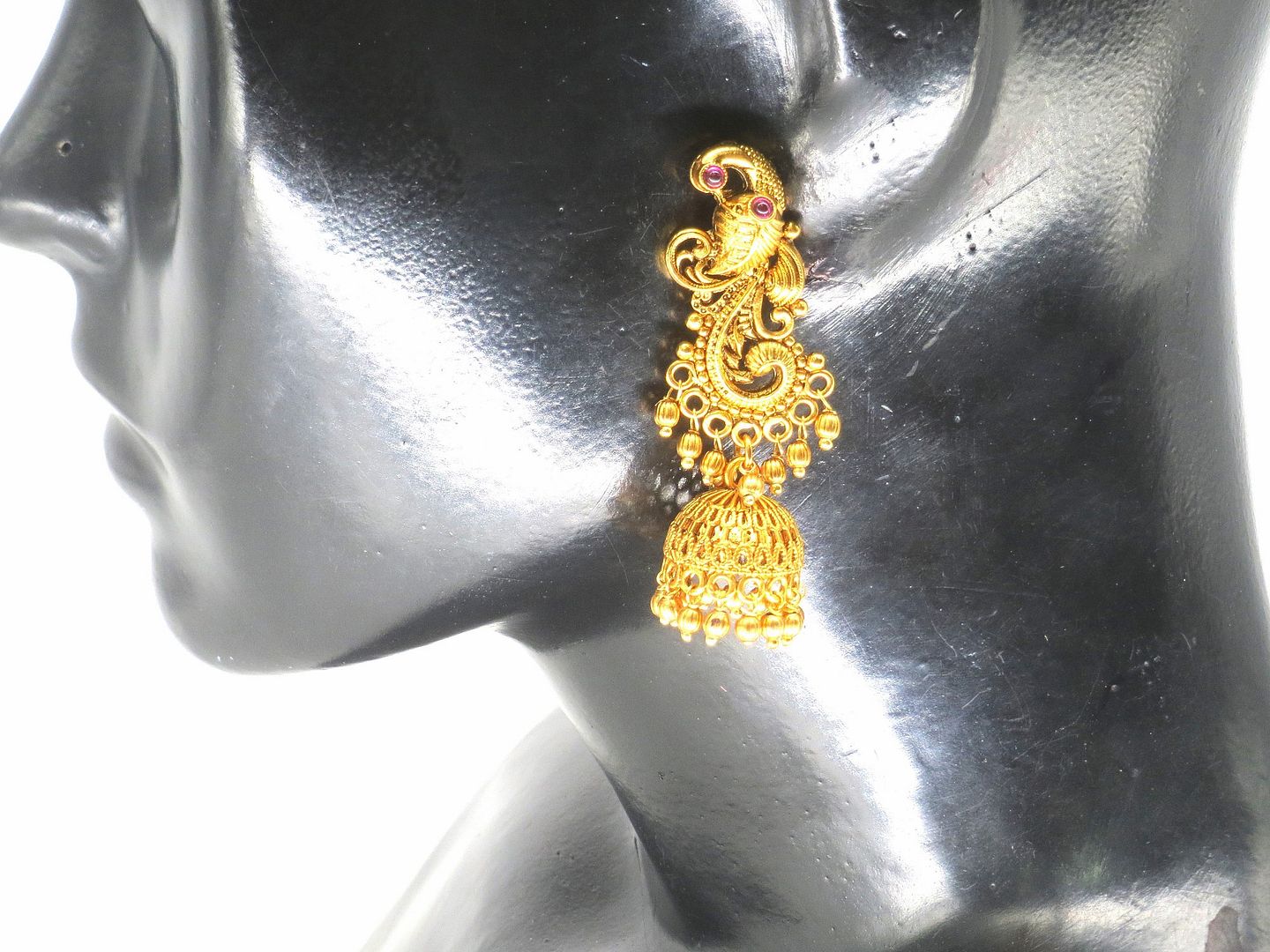 Jewelshingar Jewellery Gold Plated Diamond Earrings For Women ( 62706PEJ )