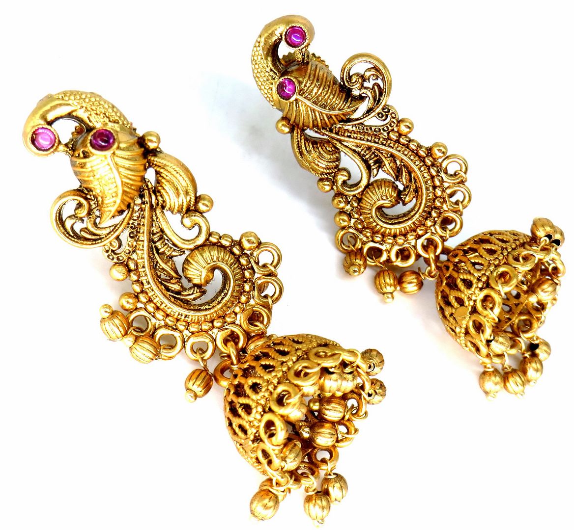 Jewelshingar Jewellery Gold Plated Diamond Earrings For Women ( 62706PEJ )