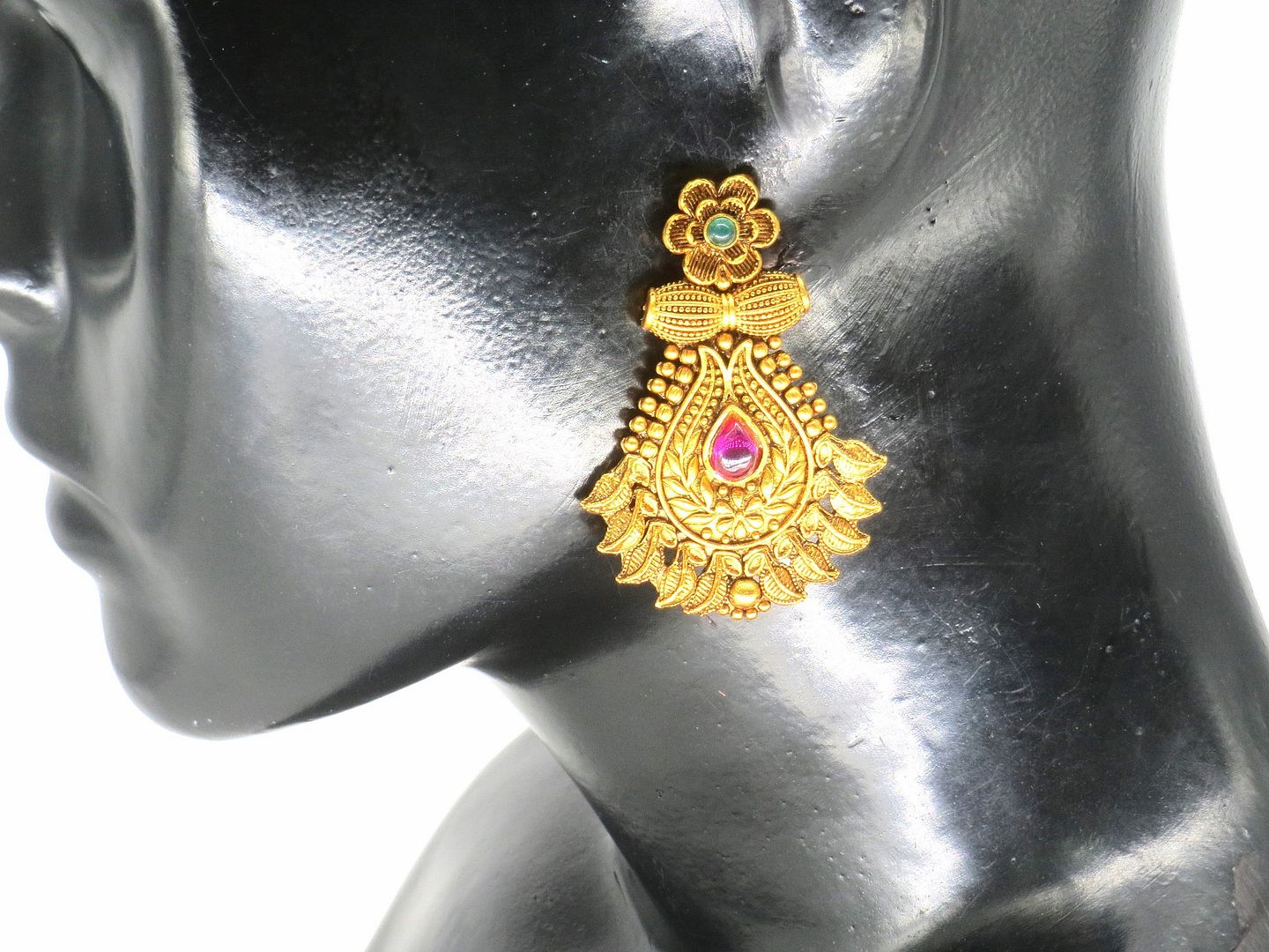 Jewelshingar Jewellery Gold Plated Diamond Earrings For Women ( 62714PED )