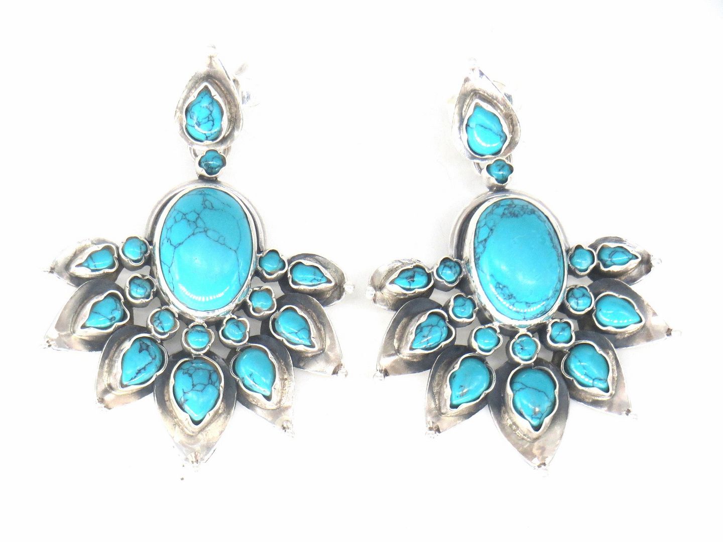 Jewelshingar Jewellery Silver Plated Diamond Earrings For Women ( 62867SSE )