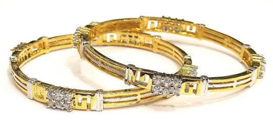 Jewelshingar Jewellery American Diamond Bangles For Women ( 6852-jb-P ) - JEWELSHINGAR
