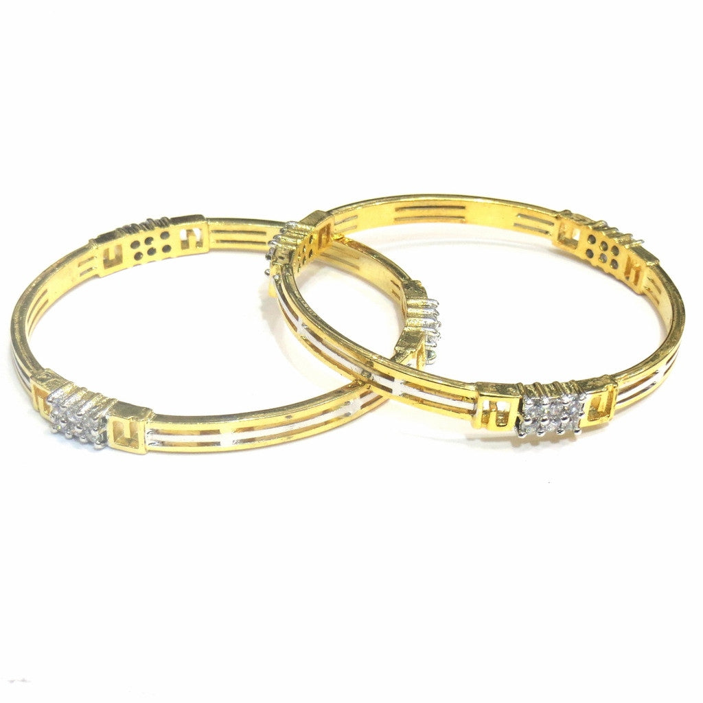 Jewelshingar Jewellery American Diamond Bangles For Women ( 6852-jb-P ) - JEWELSHINGAR