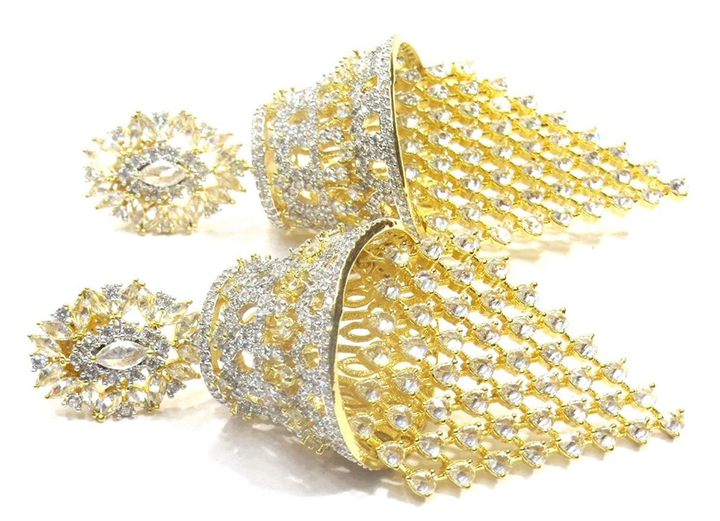 Jewelshingar Jewellery Fine Gold Plated Dangle & Drop Earrings For Girls ( 34201-ead )