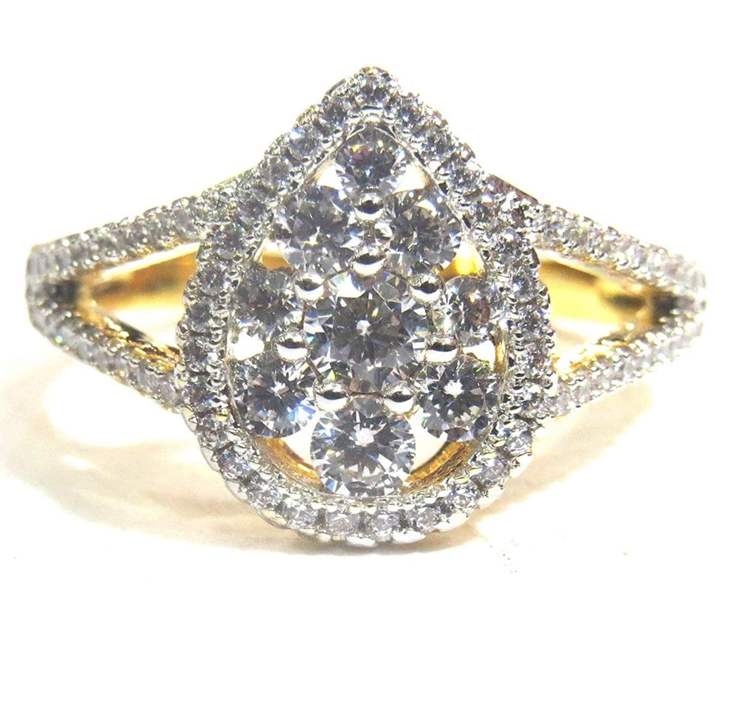 Jewelshingar Jewellery Fine Gold Plated Finger Ring For Women ( 31716-ring-16 )