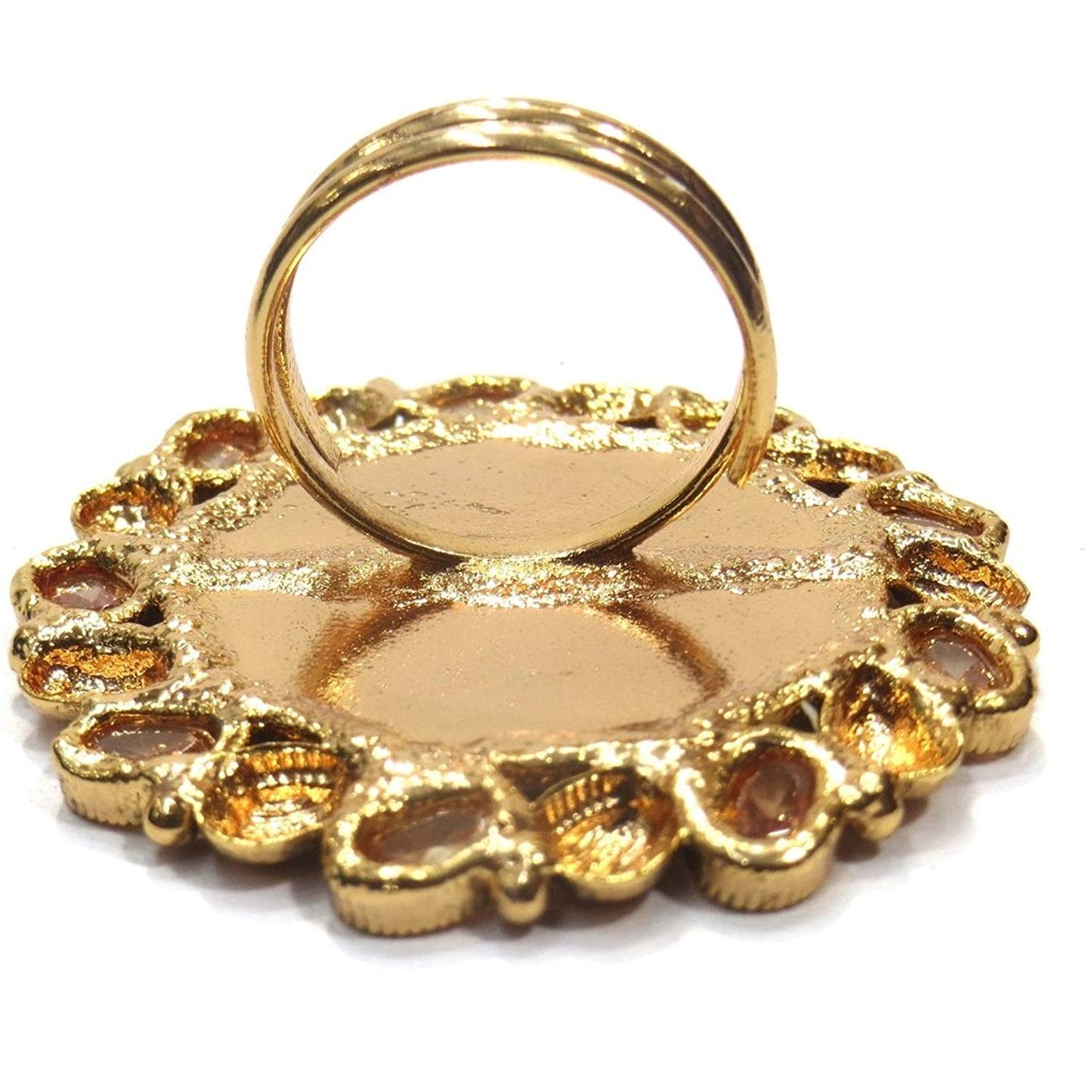 Jewelshingar Jewellery Fine Gold Plated Finger Ring For Women ( 35882-ring-freesize )