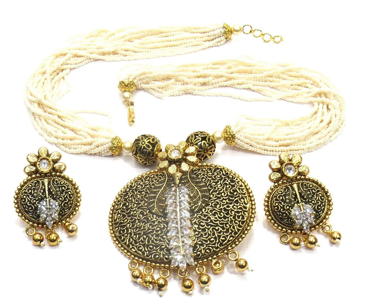 Jewelshingar Jewellery Fine Gold Plated Pendant Set For Women ( 36253-as-ps )
