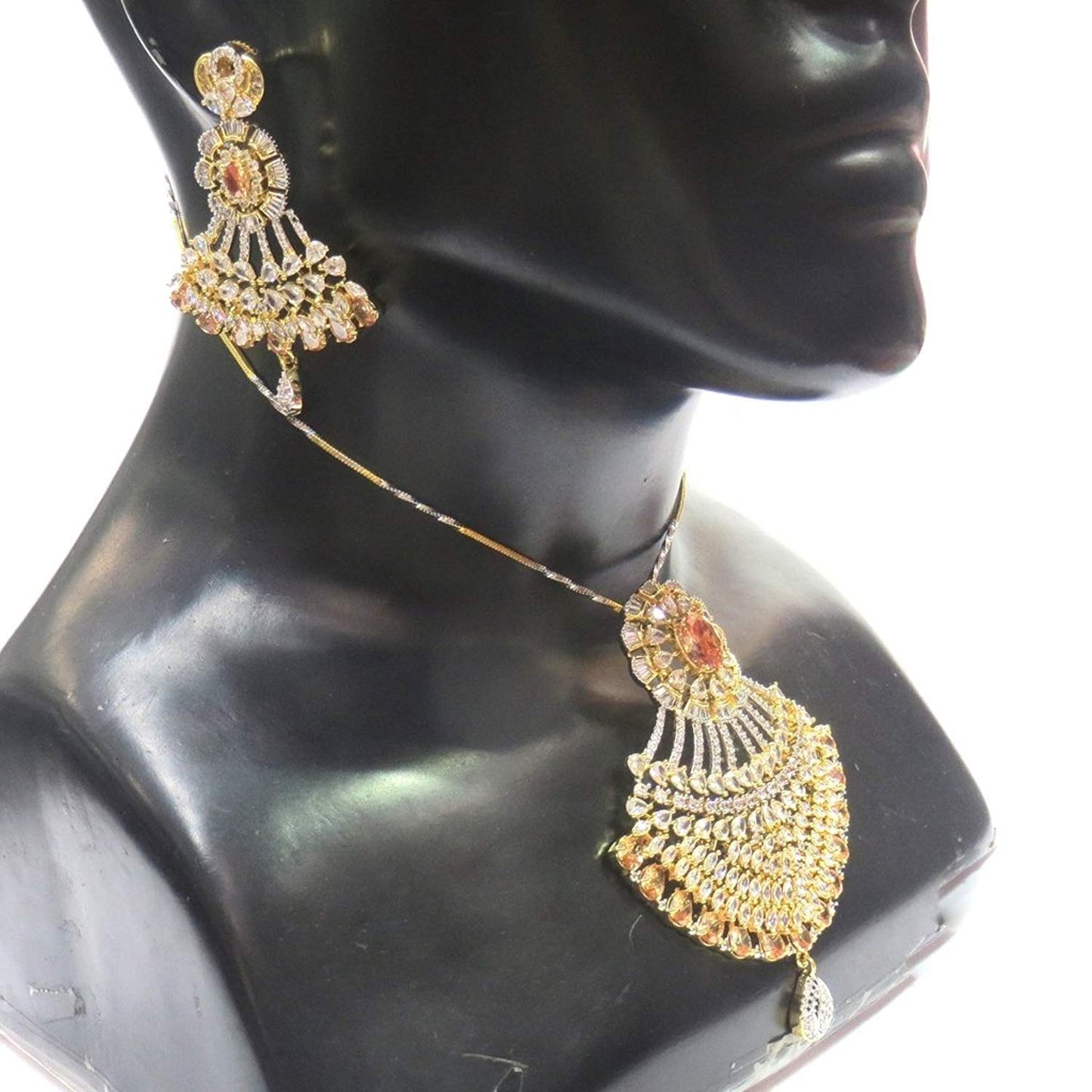 Jewelshingar Jewellery Fine Gold Plated Pendant Set For Women ( 35755-psad-gold )