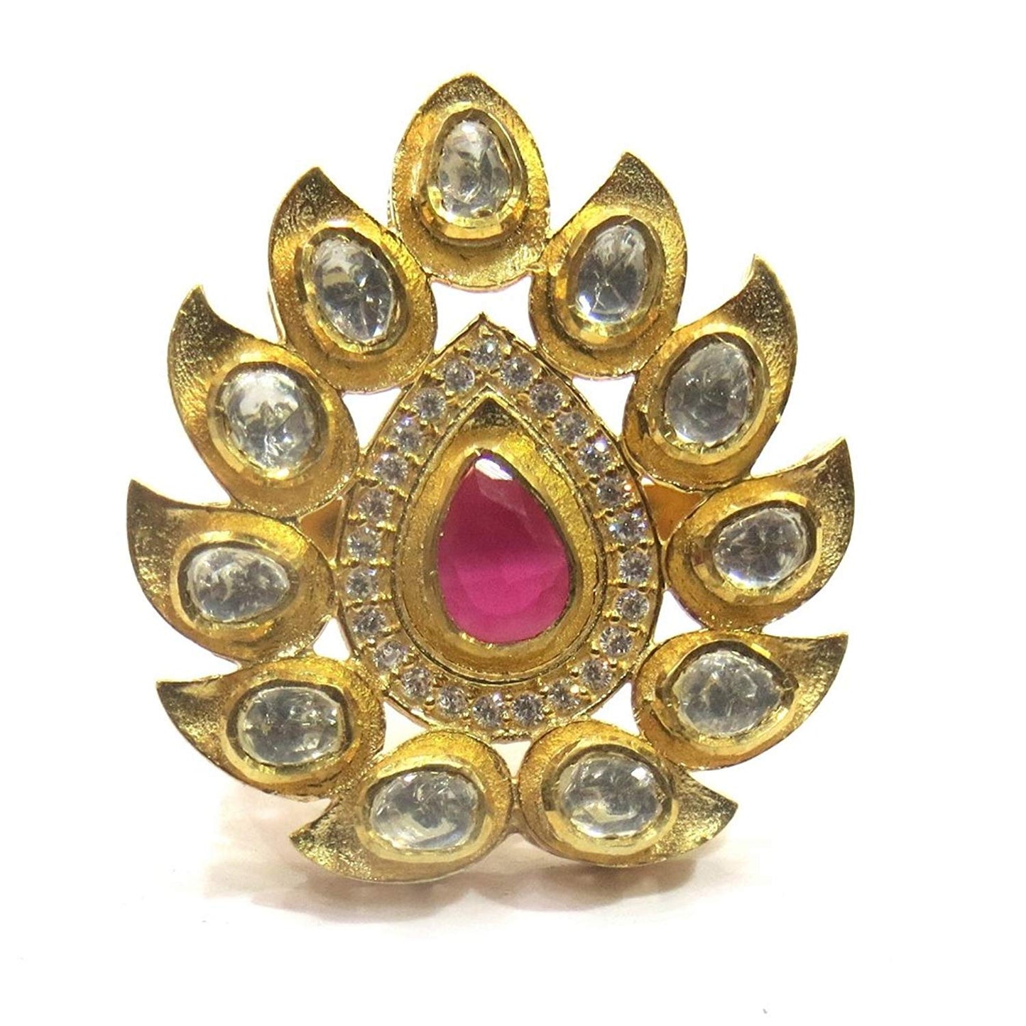 Jewelshingar Jewelry Fine 92.5 % Sterling Silver Ring For Women ( 38010-ssr-ruby )