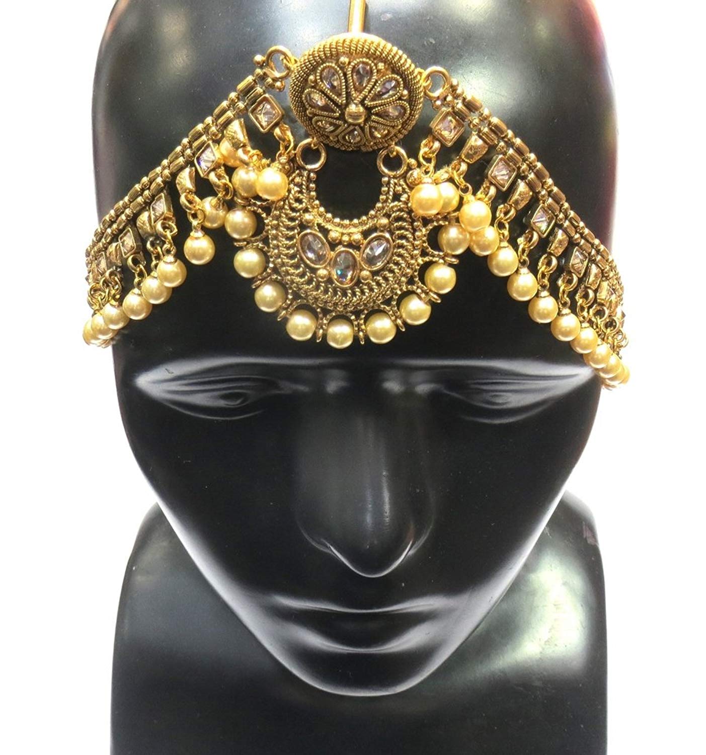 Jewelshingar Jewellery Fine Gold Plated Maangtikka Maathapatti For Women ( 35403-maangtikka-maathapatti )
