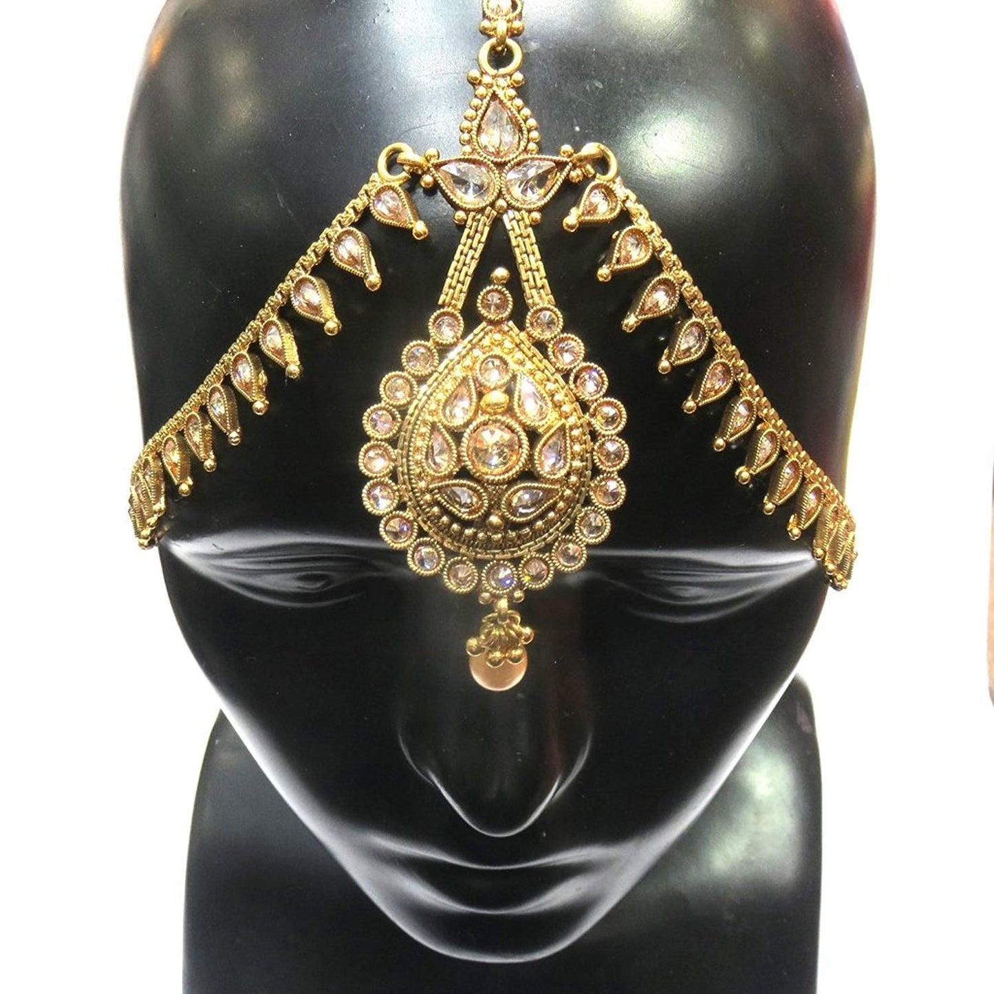 Jewelshingar Jewellery Fine Gold Plated Maangtikka Maathapatti For Women ( 35395-maangtikka-maathapatti )