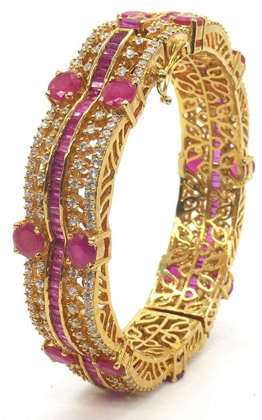 Jewelshingar Jewellery Shingar Jewellery Gold Plated Bracelets for Women (45388-bcad)