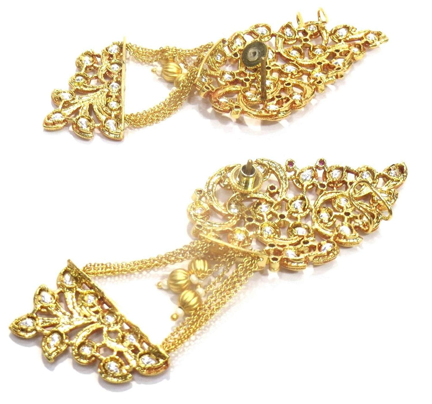 Jewelshingar Jewellery Shingar Jewellery Dangle & Drop Earrings For Women ( 42221-pe-ruby )