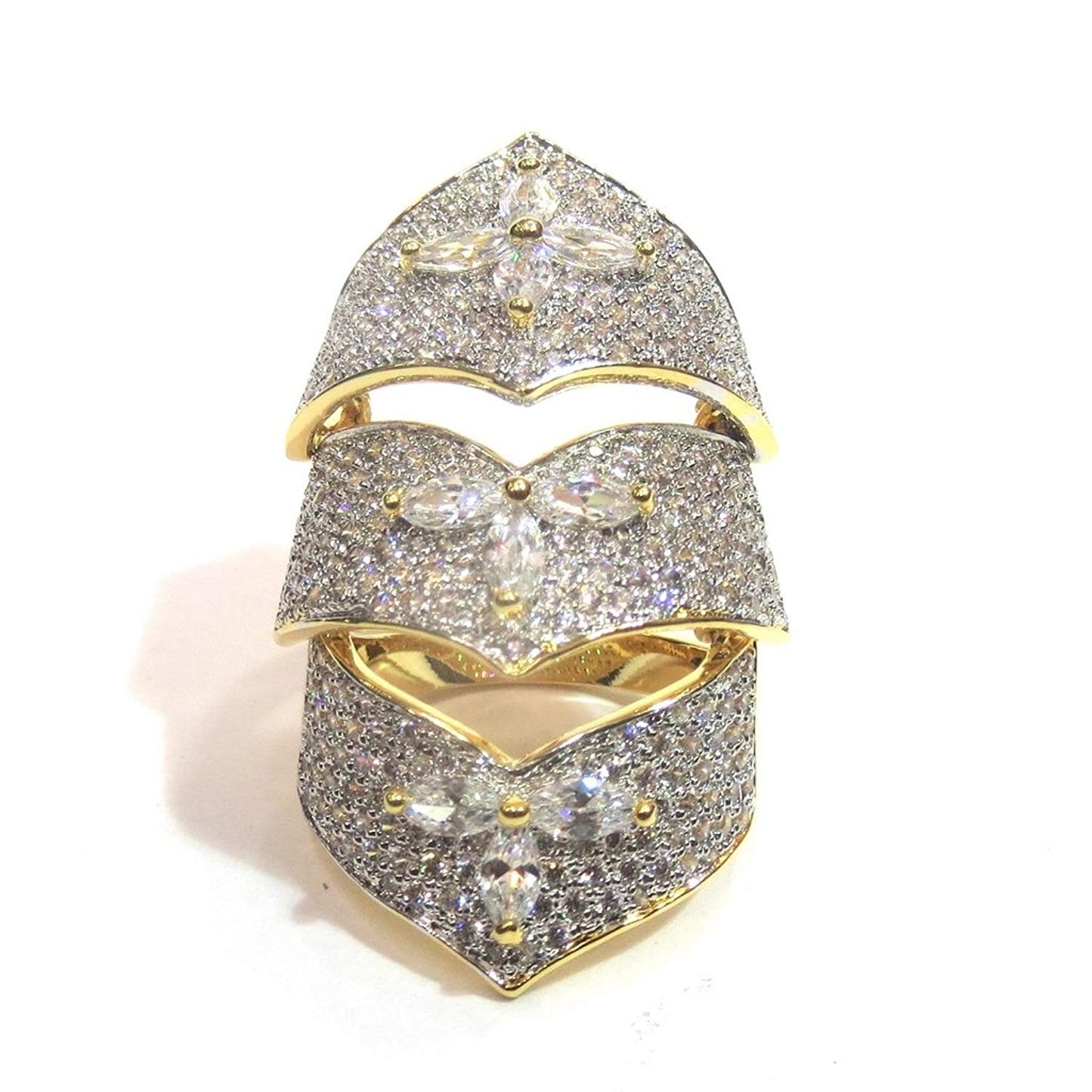 Jewelshingar Jewellery Fine Gold Plated Finger Ring For Women ( 32250-ring-15 )