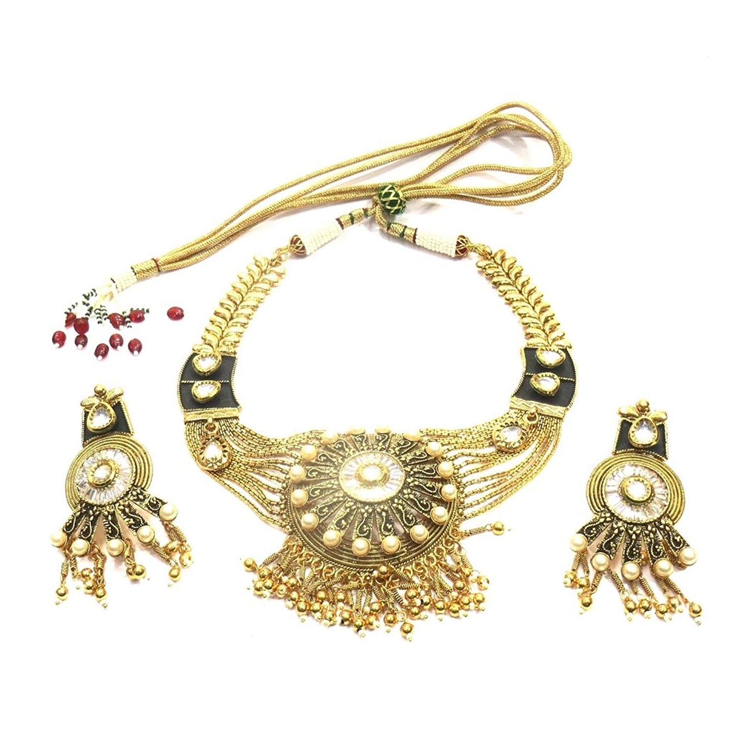 Jewelshingar Jewellery Fine Gold Plated Necklace For Women ( 36245-as )