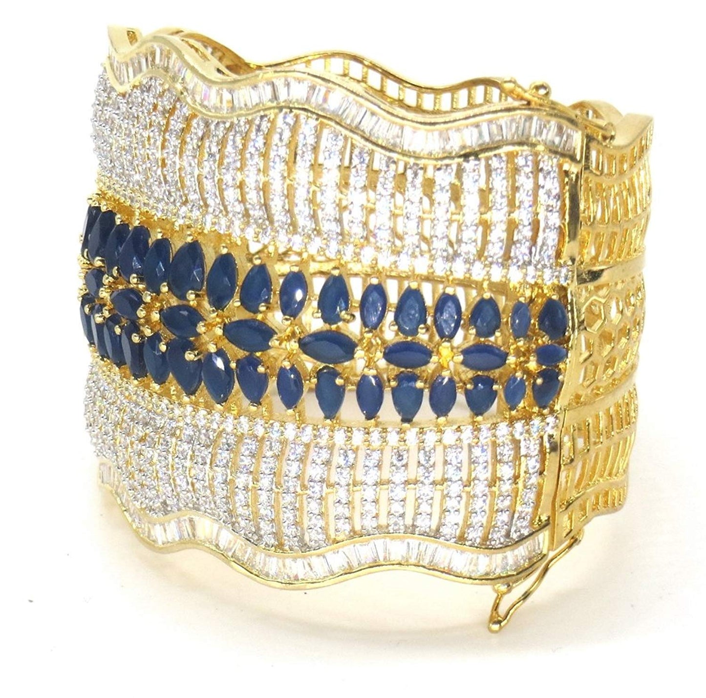 Jewelshingar Jewellery Shingar Jewellery Silver Gold Plated Bracelets for Women (45197-bcad)