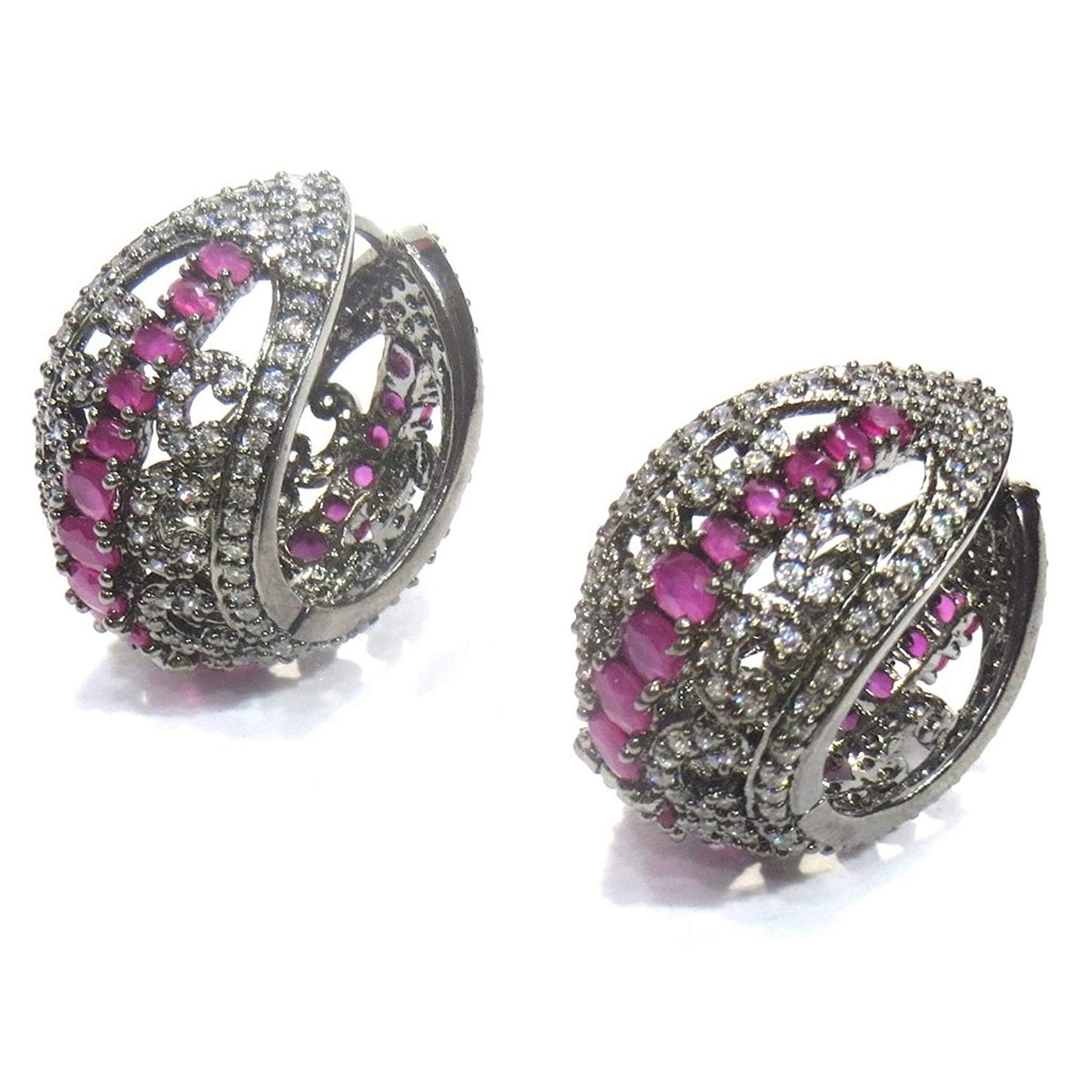 Jewelshingar Jewellery Shingar Jewellery Dangle & Drop Earrings For Women ( 42246-ead-victorian-ruby )