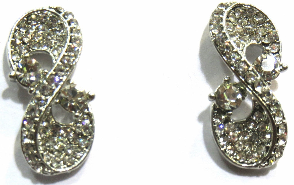 Shingar Jewelry Ksvk Jewels Cubic Zirconia Earrings Danglers For Women Jewellery ( 8431-ez-silver ) - JEWELSHINGAR