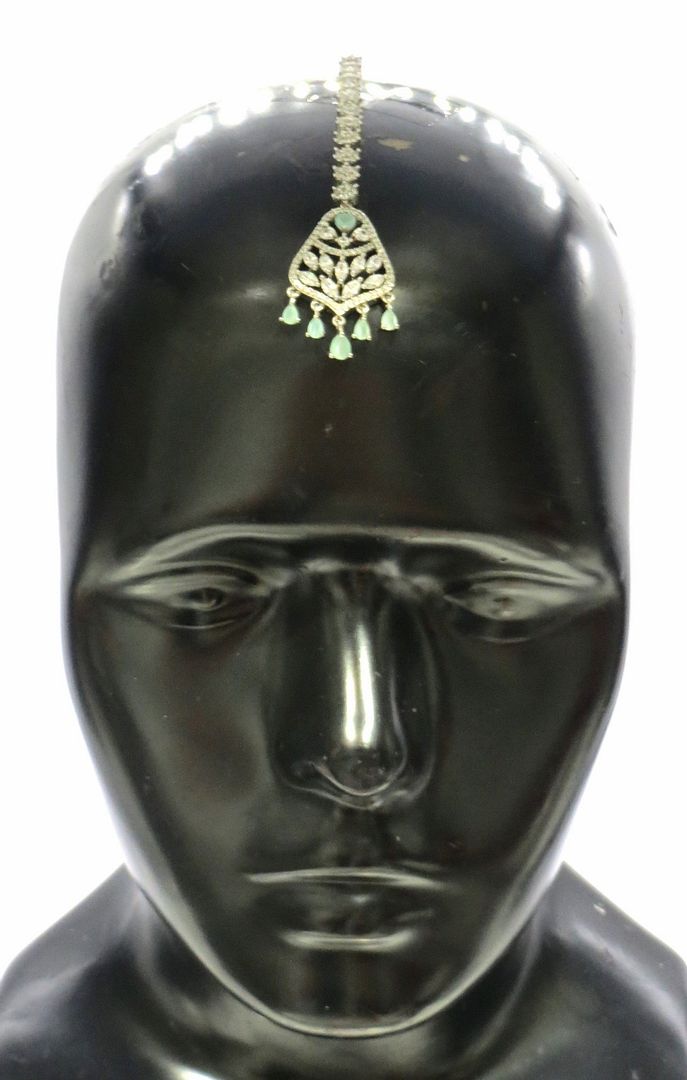 Jewelshingar Jewellery Silver Plated Diamond Maangtikka For Women ( 91823MTD )