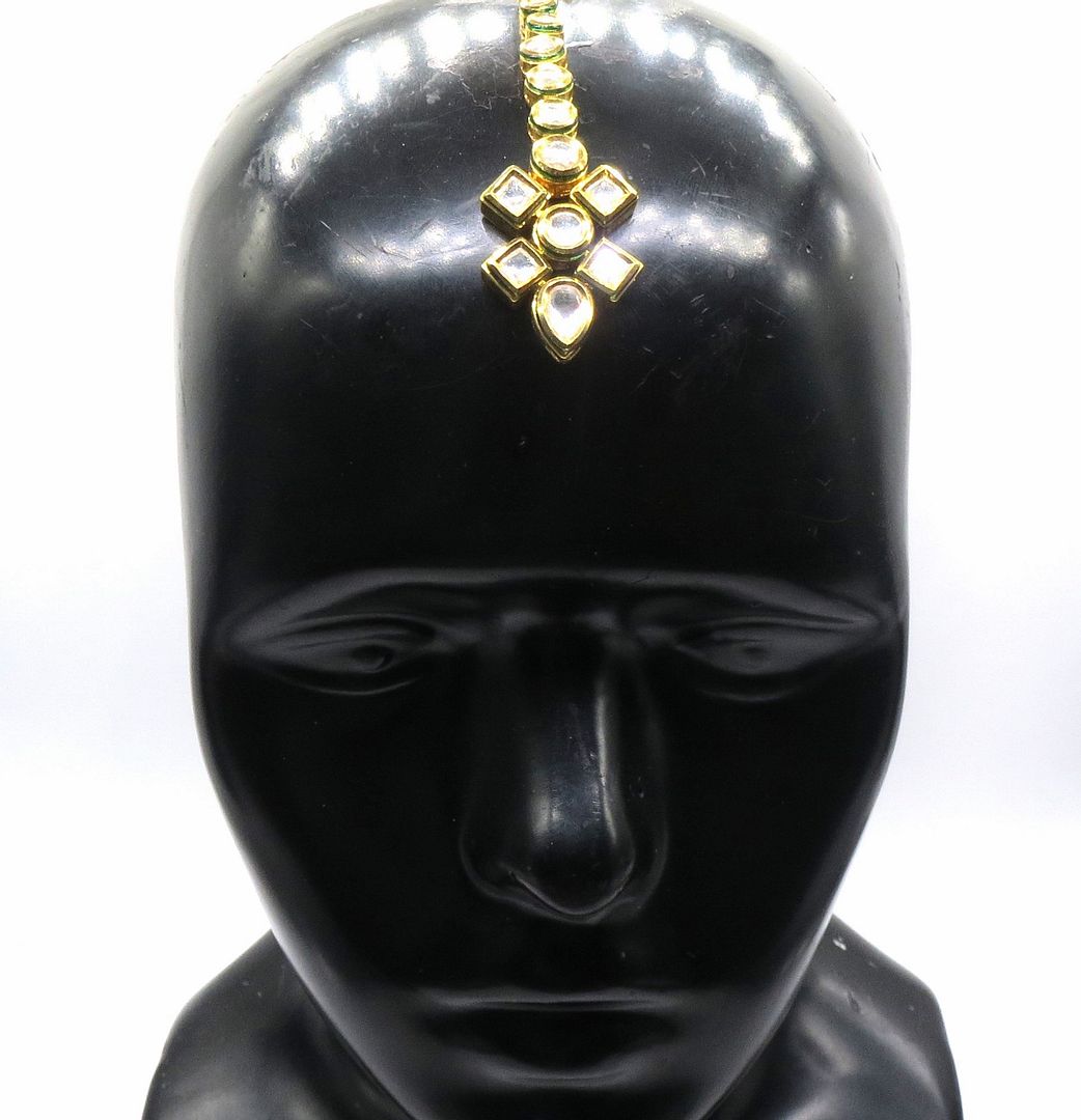 Jewelshingar Jewellery Gold Plated Kundan Maangtikka For Women ( 91939MTK )