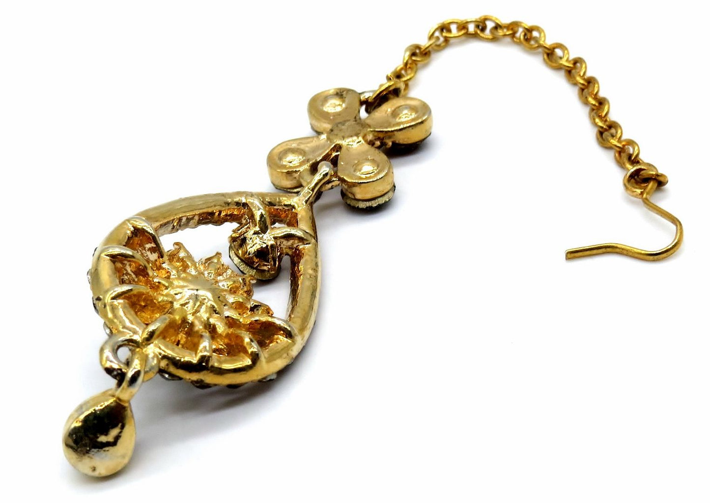 Jewelshingar Jewellery Gold Plated Zircon Maangtikka For Women ( 92260MTZ )