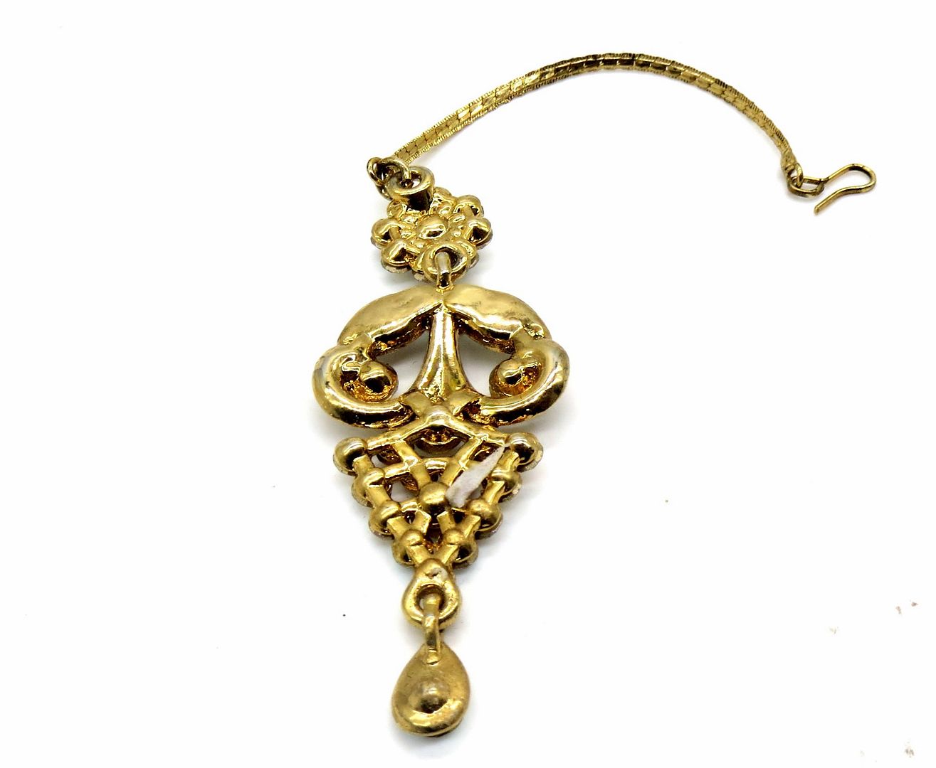 Jewelshingar Jewellery Gold Plated Zircon Maangtikka For Women ( 92283MTZ )
