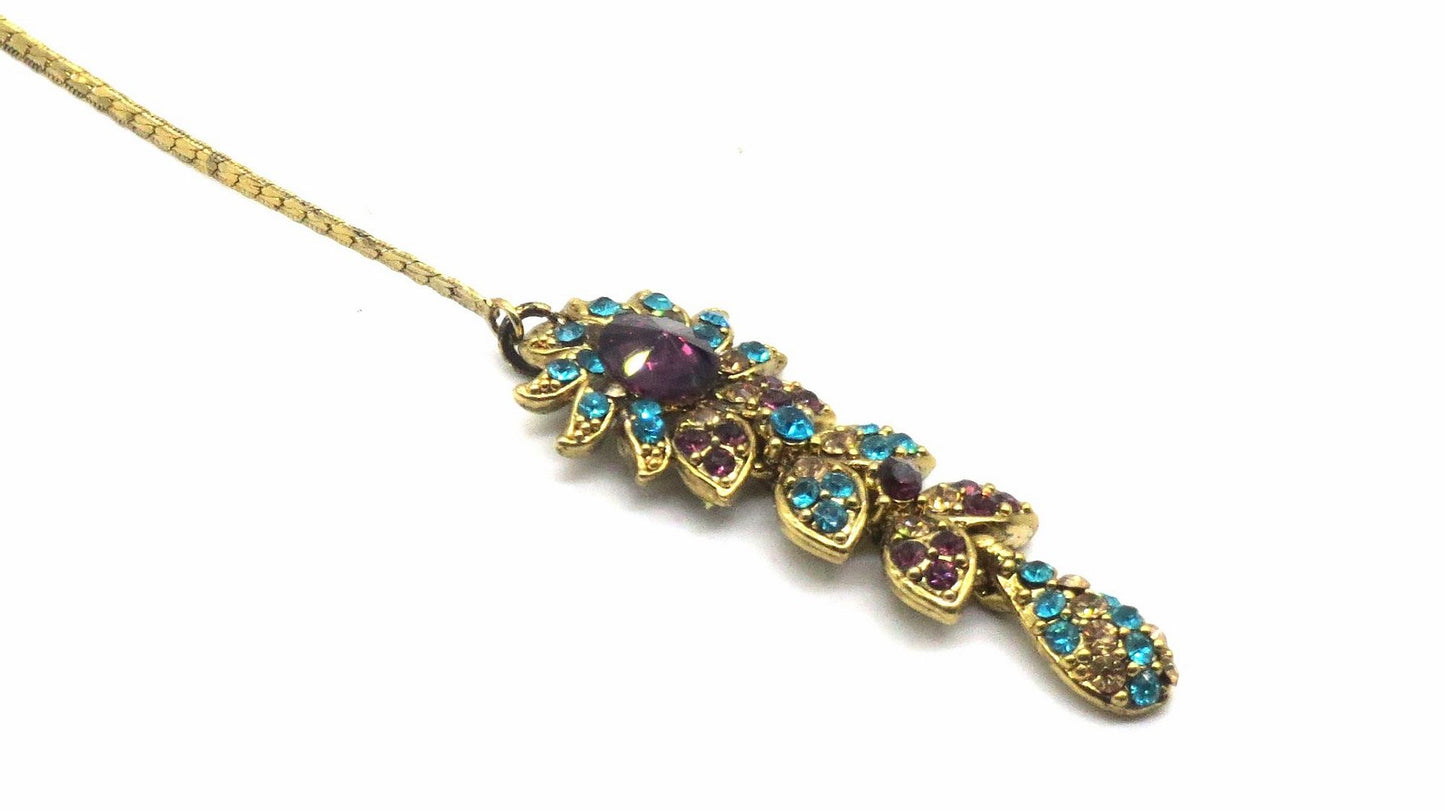Jewelshingar Jewellery Gold Plated Zircon Maangtikka For Women ( 92370MTZ )