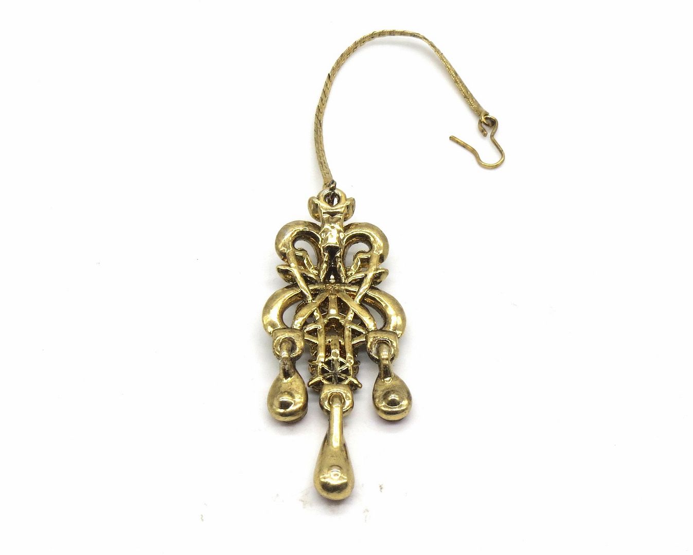 Jewelshingar Jewellery Gold Plated Zircon Maangtikka For Women ( 92375MTZ )