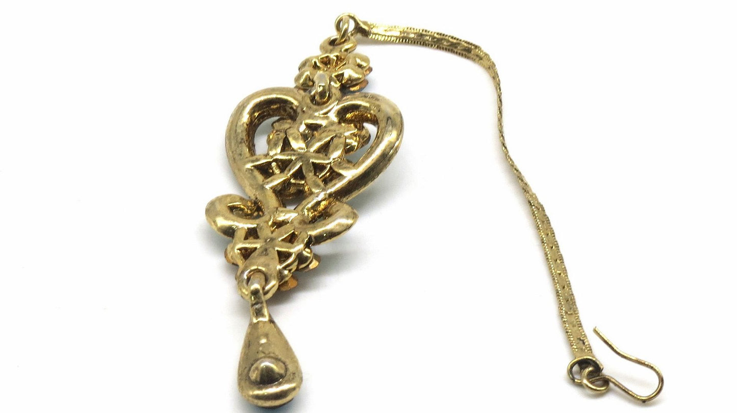 Jewelshingar Jewellery Gold Plated Zircon Maangtikka For Women ( 92475MTZ )