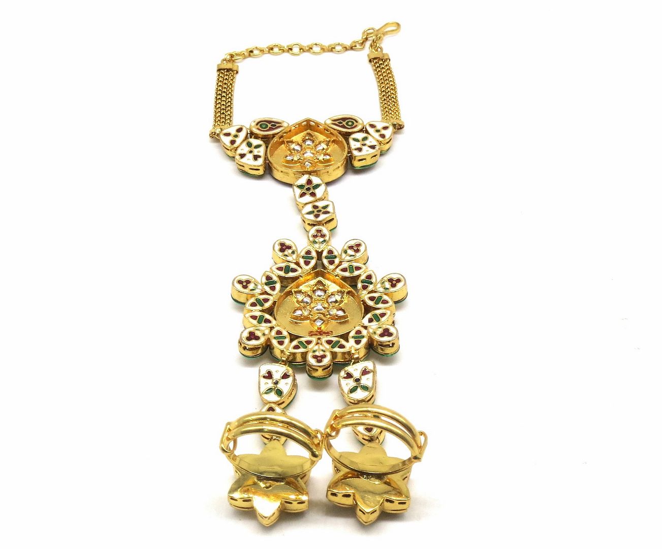 Jewelshingar Jewellery Gold Plated Hathphool For Women ( 92482CBH )