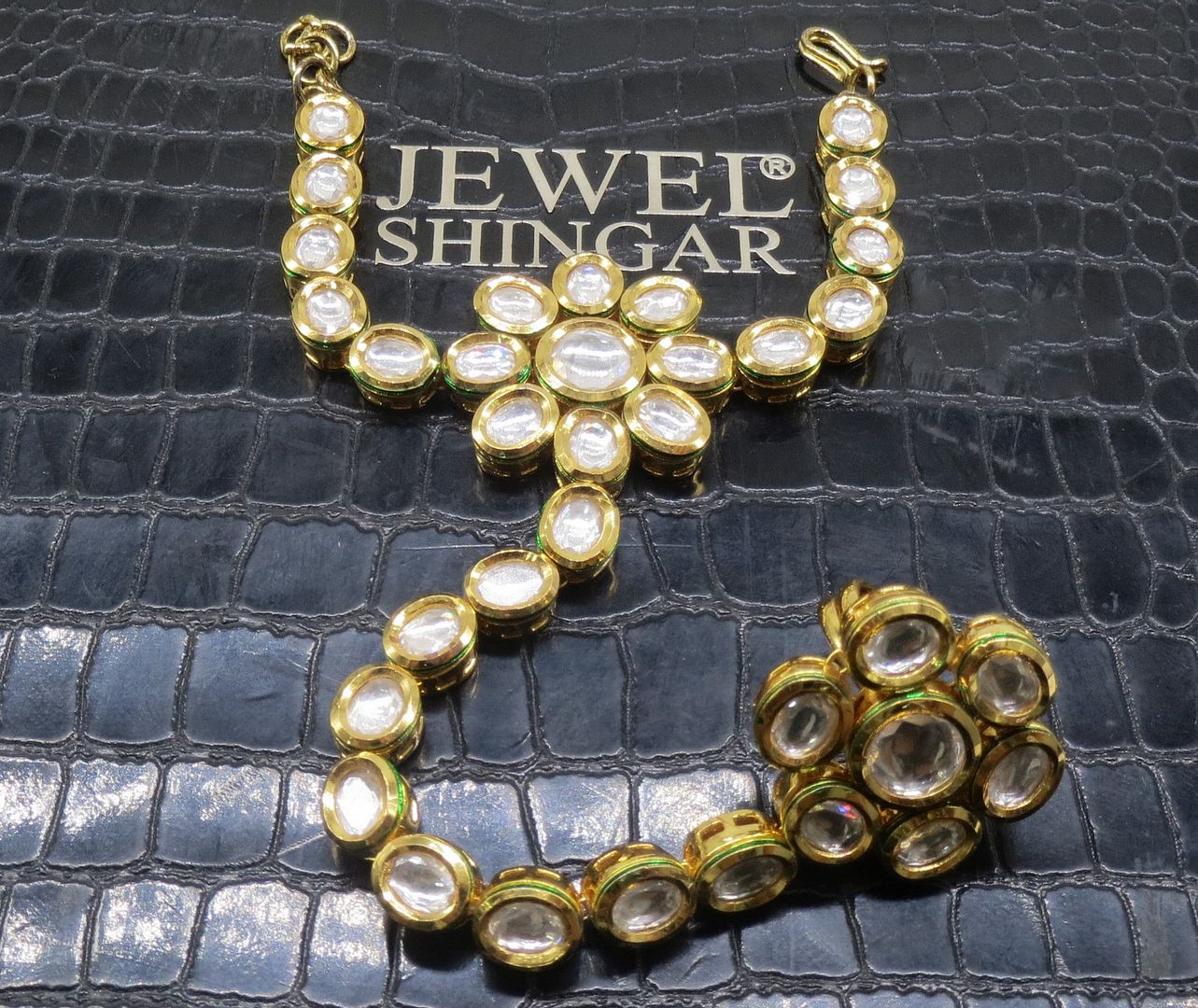 Jewelshingar Jewellery Gold Plated Hathphool For Women ( 92498CBH )