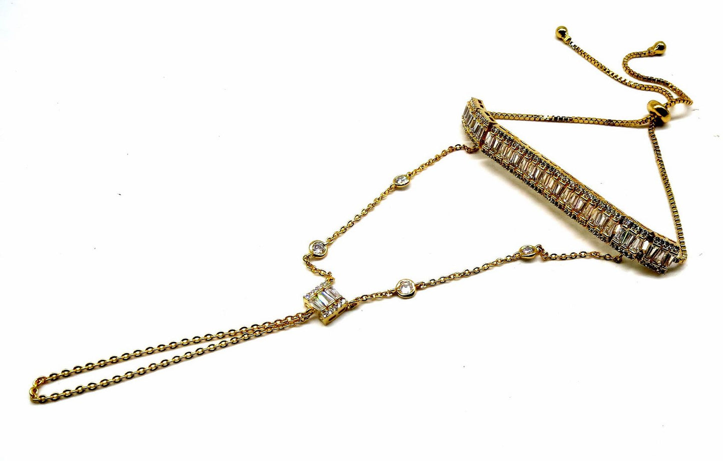 Jewelshingar Jewellery Gold Plated Hathphool For Women ( 92534CBH )