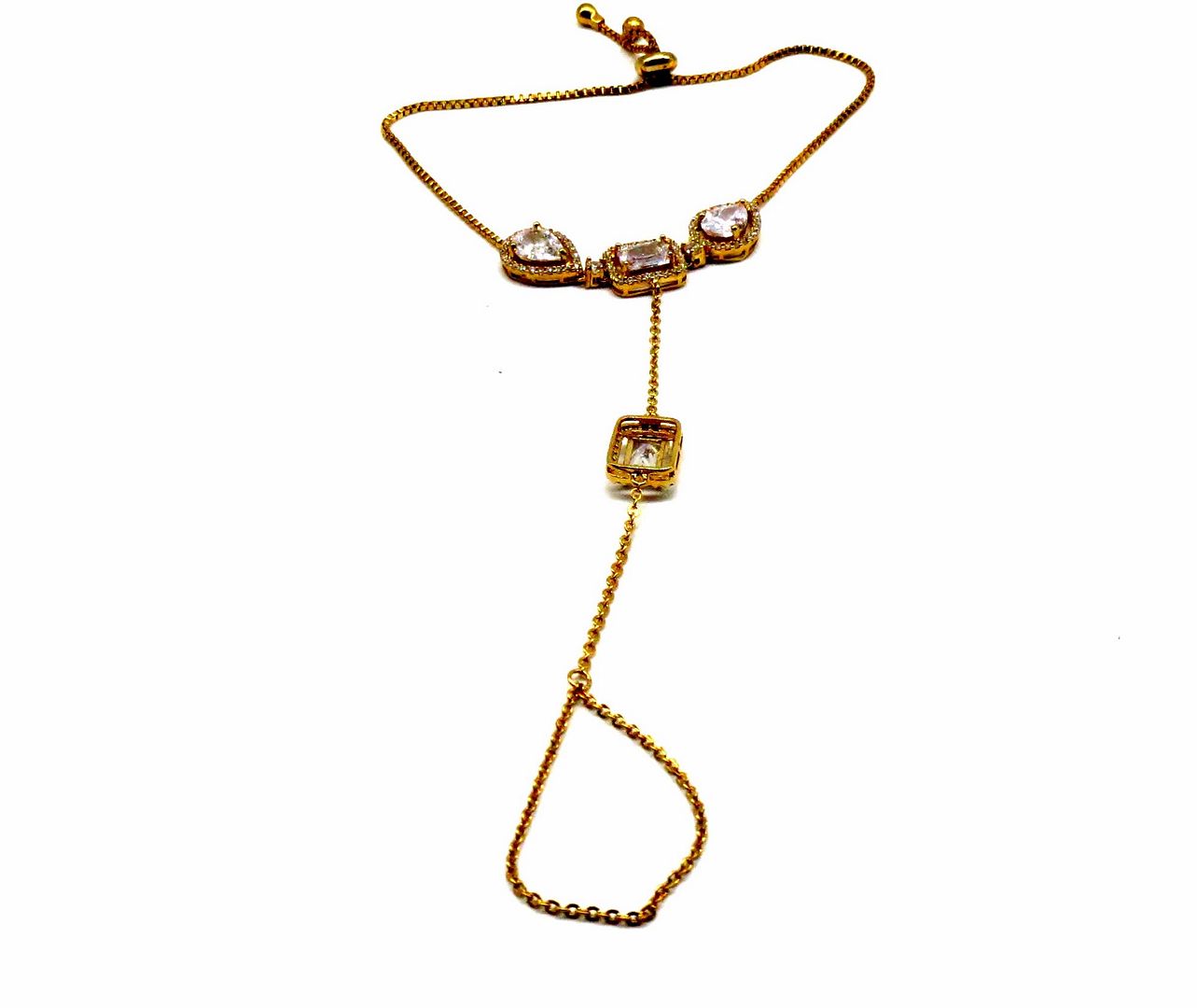 Jewelshingar Jewellery Gold Plated Hathphool For Women ( 92537CBH )