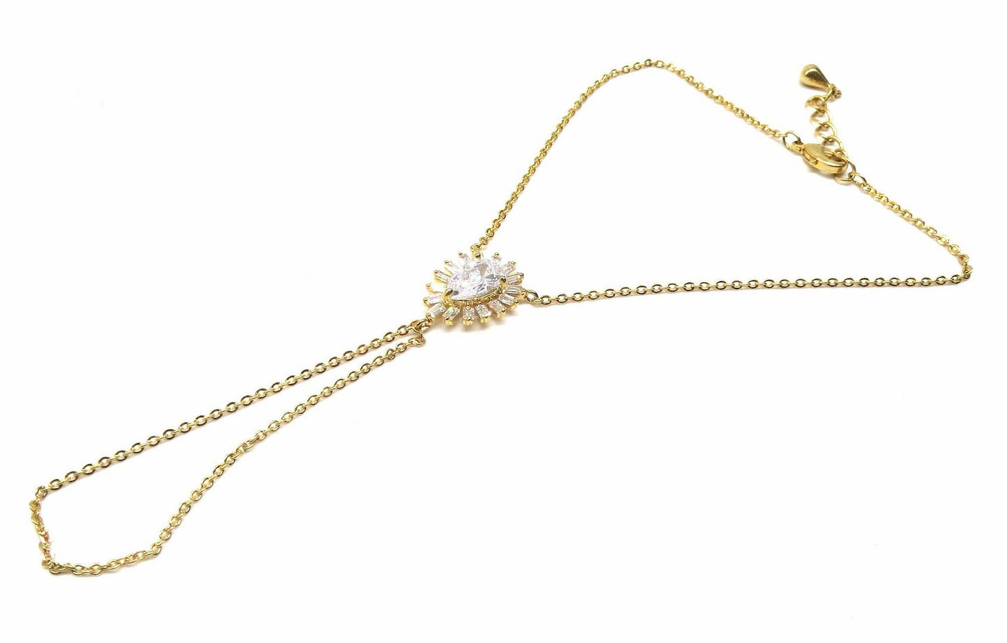 Jewelshingar Jewellery Gold Plated Hathphool For Women ( 92562CBH )