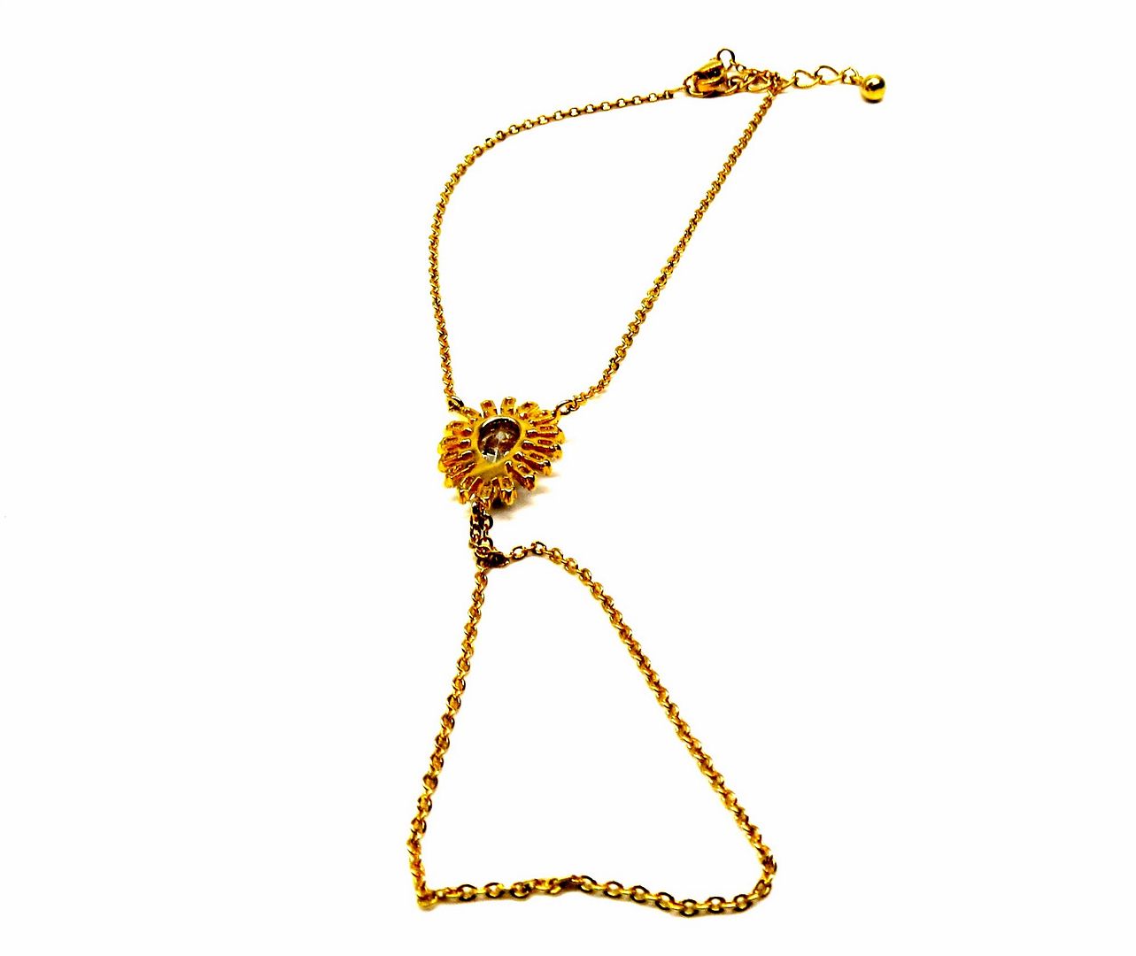 Jewelshingar Jewellery Gold Plated Hathphool For Women ( 92562CBH )