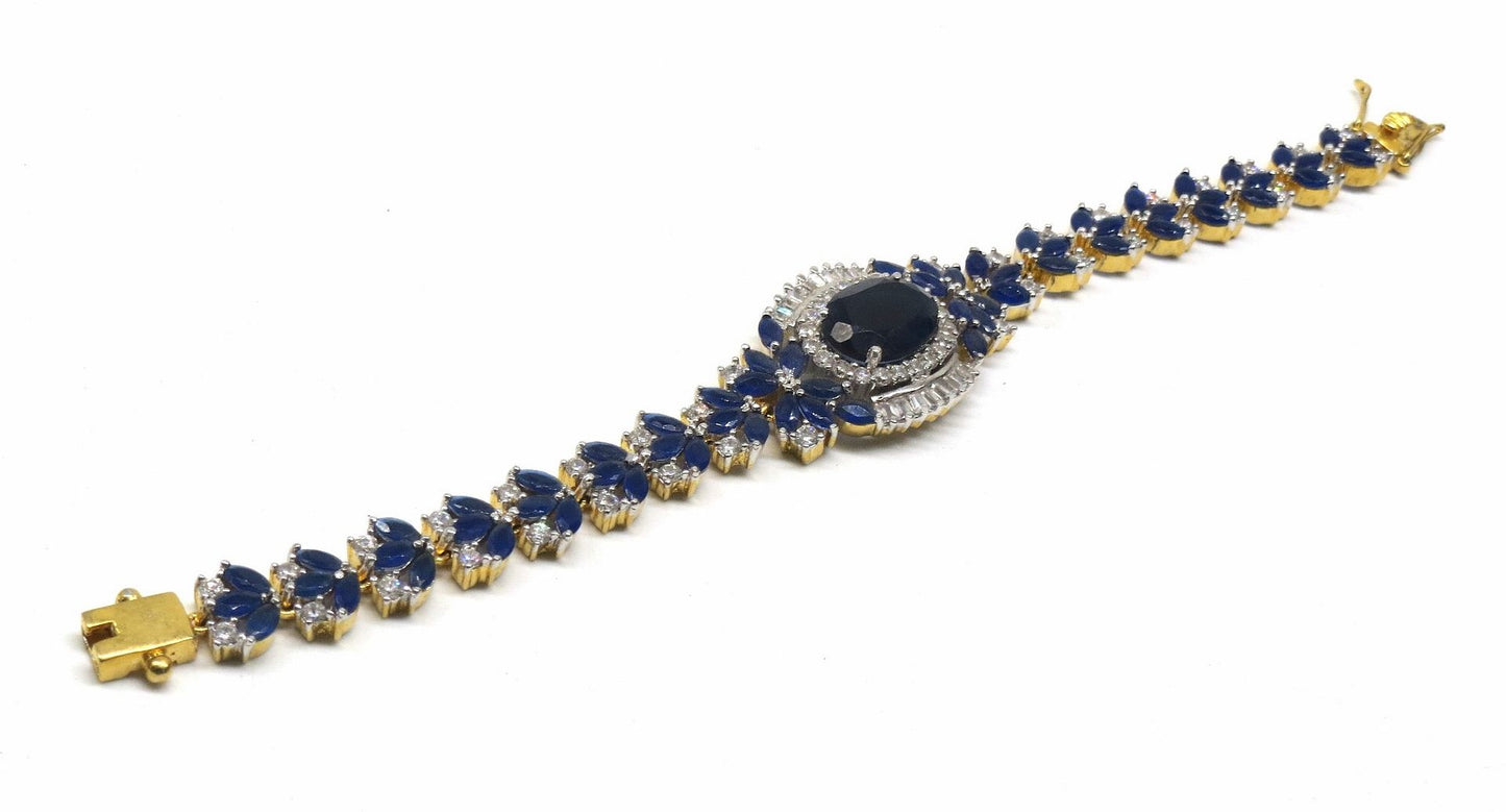 Jewelshingar Jewellery Gold Plated Diamond Bracelet For Women ( 92630CBD )