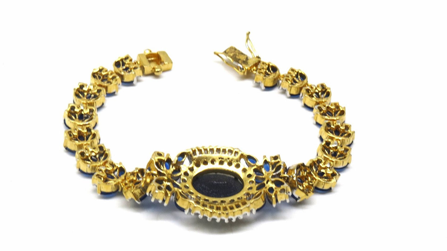 Jewelshingar Jewellery Gold Plated Diamond Bracelet For Women ( 92630CBD )