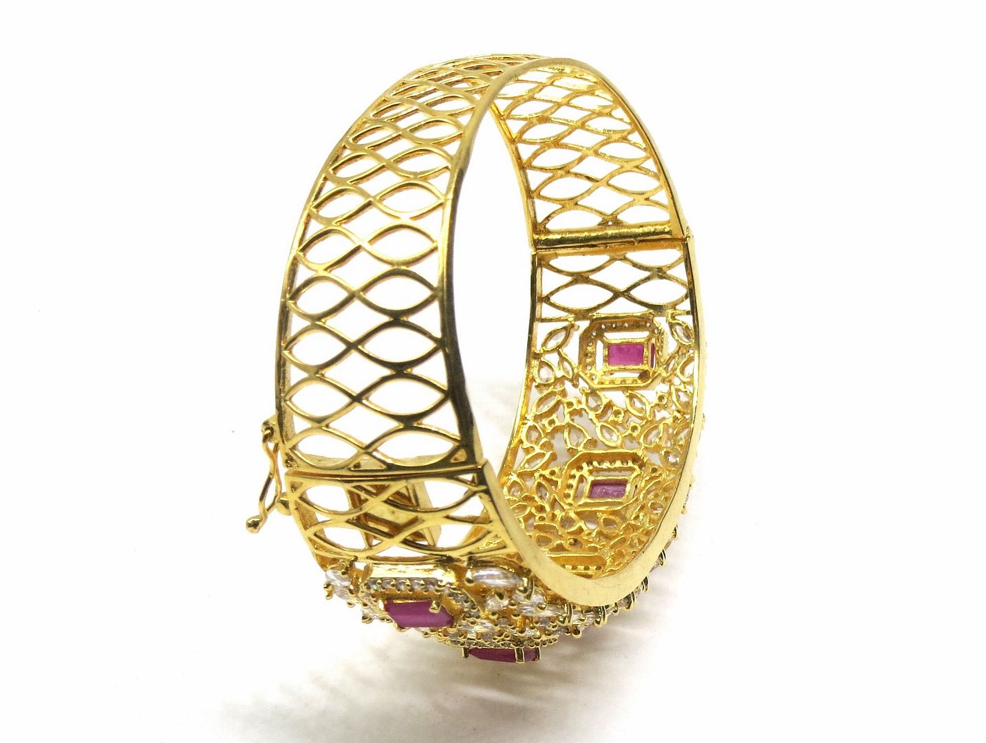 Jewelshingar Jewellery Gold Plated Diamond Bracelet For Women ( 92724BCD )