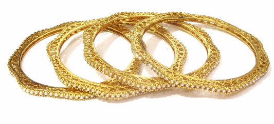 Jewelshingar Antique Gold plated Bangles Set For Women Jewellery ( 9279-m-c-2.4 ) - JEWELSHINGAR