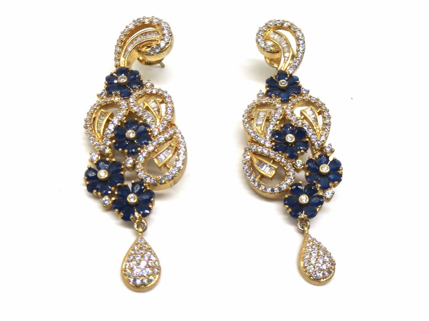Jewelshingar Jewellery Gold Plated Diamond Earrings For Women ( 92951EAD )