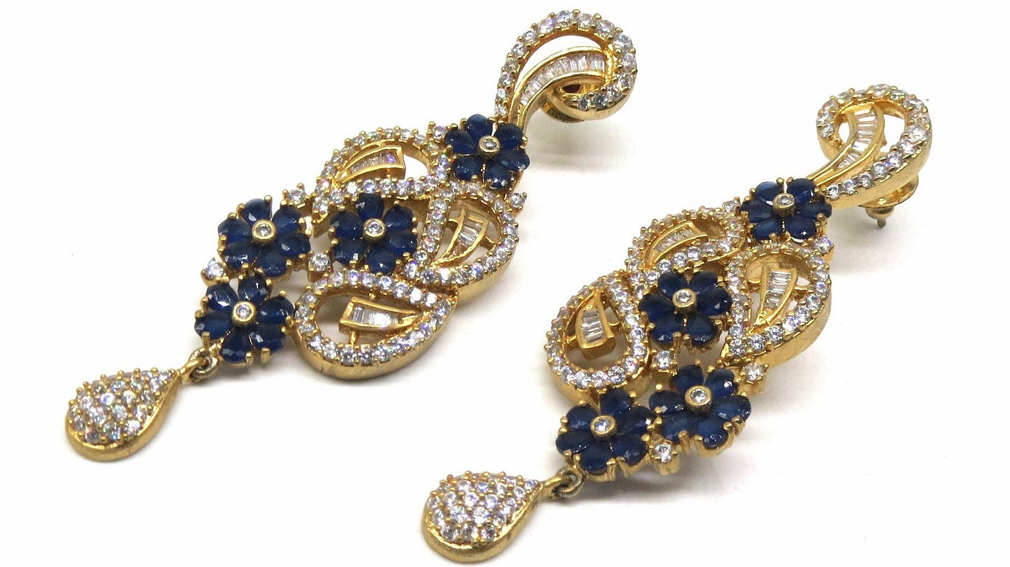 Jewelshingar Jewellery Gold Plated Diamond Earrings For Women ( 92951EAD )
