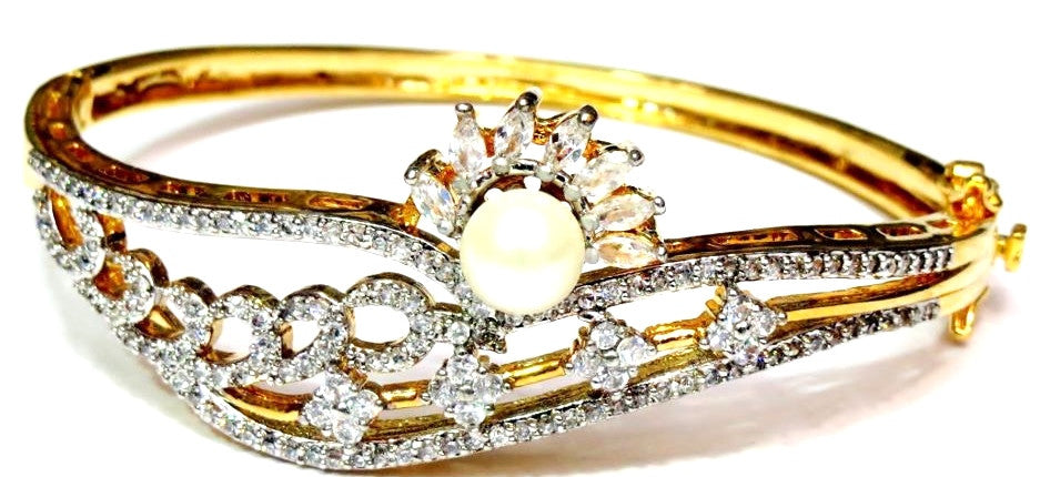 Jewelshingar  Bracelet bangle Cuff For women Jewellery ( 52-bcad-clear ) - JEWELSHINGAR