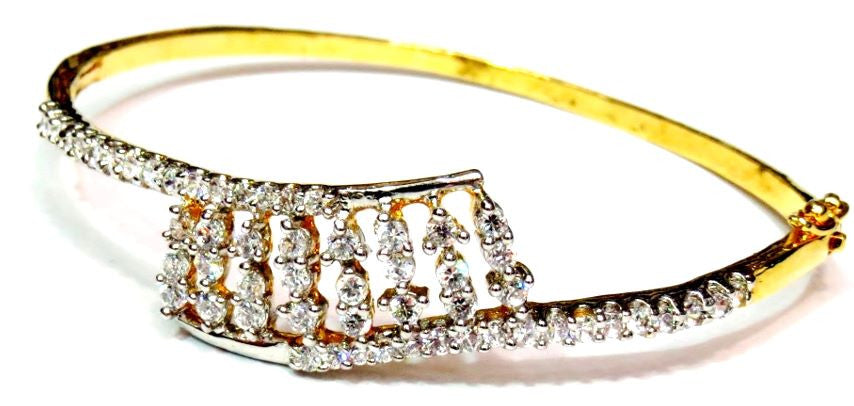 Jewelshingar  Bracelet bangle Cuff For women Jewellery ( 56-bcad-clear ) - JEWELSHINGAR