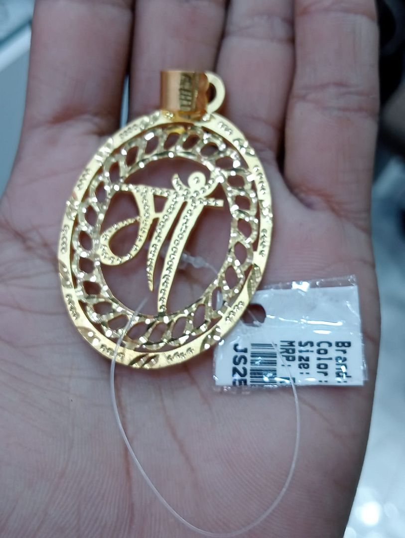 GOLD FORMING 2 INCH MAA PENDANT BY CHOKERSET P7654394